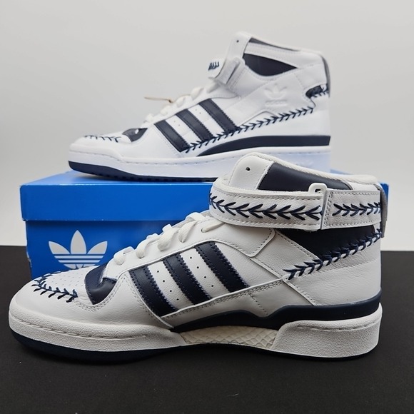 adidas Forum Mid Shoes Aaron Judge White Blue GY3814 Men\'s Size 10.5 New main image 4
